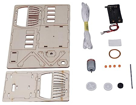Dilwe Jouet D'expérimentation Scientifique éducative en Téléphérique Touristique en Bois pour Enfants, Kit de Construction de Modèles de Bricolage pour Le Développement des Capacités Pratiques