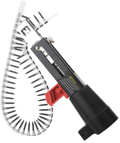 Pistola per viti fascicolate, Attacco per pistola per viti per cartongesso, Trapano elettrico automatico fascicolato Attrezzatura per il serraggio dei chiodi Strumento per la lavorazione del legno pe