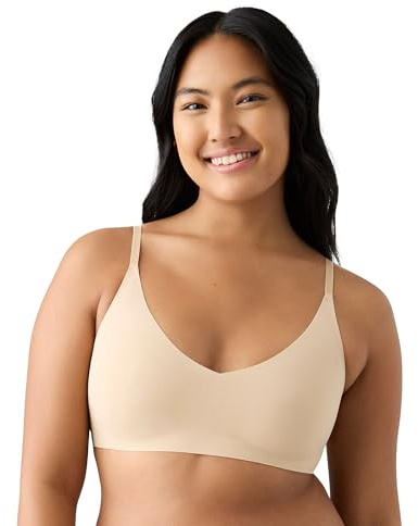 True Everybody By & Co Womens Skinny Strap Plunge Bralette Bra, Bare, S 32C-D 34A-B US