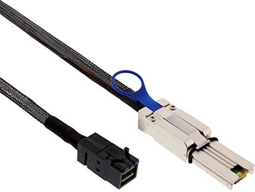 InLine 27636B Mini SAS HD Kabel, SFF-8643 zu SFF-8088, 1m