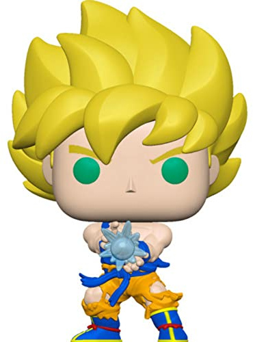 POP! Animation 948 Dragon Ball Z - Super Saiyan Goku with Kamehameha Wave Glow in The Dark, Black