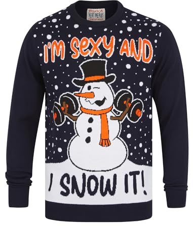 Tokyo Laundry Men's Snow It Motif Novelty Christmas Jumper