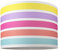 Contemporary and Cute Multi Coloured Rainbow Stripe Cotton Fabric Drum Lamp Shade - 12 for Table Lamp or Pendant Light by Happy Homewares