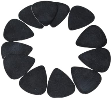 10Pcs Black Guitar Picks, Celluloid Guitar Plectrums for Your Electric, Acoustic, or Bass Guitar 0.5mm Guitar Picks and Bass Picks