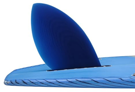UPSURF Surf Longboard/SUP Center Fin for SUP Longboard Surfboard Center D-Fin Blue/Red 10 Fiberglass fin with Tool Free Screws (Blue)