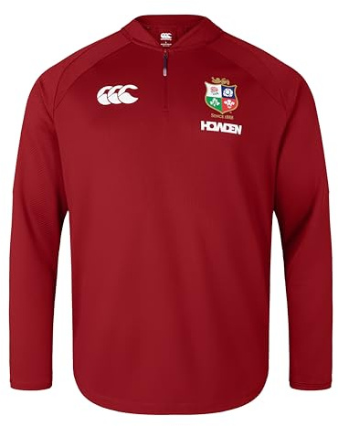 Canterbury British & Irish Lions Canterbury Cotton Rugby Quarter Zip Camisa Hombre (Pack de 1)