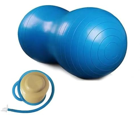 Nsswl Peanut Ball for Kids Therapy, Anti-burst Exercise 90x45cm Yoga Ball Gym Quality Fitness Ball for Pregnancy Birth Exercise, Physical Therapy, Child Traning, Women, Men