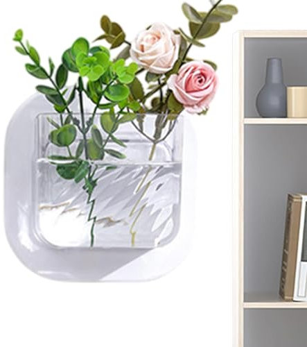 Wall Mounted Fish Tank, Hanging Hydroponic Plant Pots, Decorative Small Aquarium Fish Tank For Bedroom, Kitchen