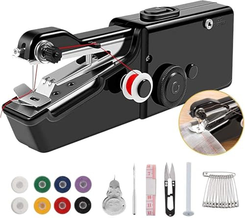 VxoDhuuo Handheld Sewing Machine, Mini Sewing Machine Handheld,F1