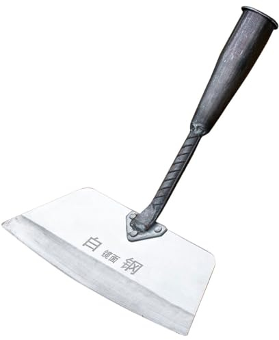 Abaodam Cazzuola da Giardino in Acciaio Manganese, Pala Manuale per Diserbo e Scavo, Attrezzo Pratico per Terreni Compatti e Lavori di Giardinaggio Manico (non Incluso