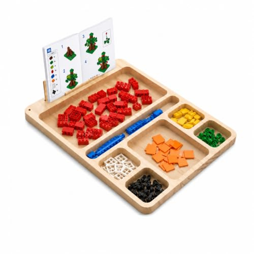 Plateau de Tri en Bois pour Briques Lego, Plateau de Tri à 7 Compartiments
