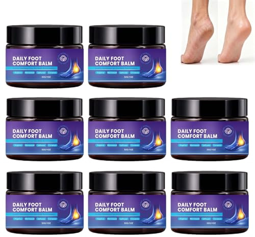 Crema De Cuidado De Pies A Base Vegetal Para Talones Agrietados Secos, Bálsamo Hidratante Para La Piel Delicada, Comodidad Diaria Para Los Pies Correntes Y Atletas, Bálsamo Para Piernas. (8PCS)