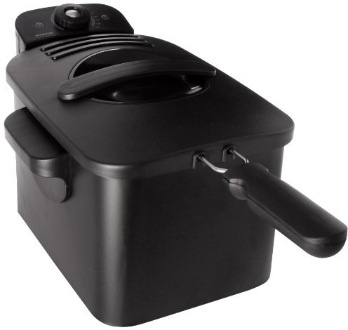 Inventum GF431B - Freidora (3 L, 2200 W, carcasa metálica), color negro