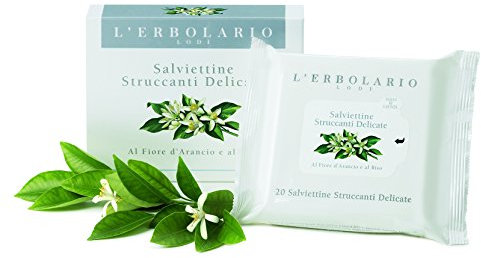 L erbolario delicata Salviette come Struccante, 1er Pack (1 X 20 pezzi), 20 unità, 1