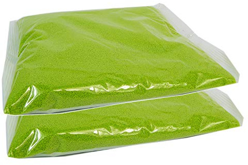 Ghisi Walter Sabbia Colorata Decorazione Sottile 0,4-0,7 mm 2 kg (Verde Mela)