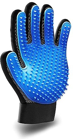 WeddHuis 1 Stück Katzen Handschuhe Fellpflege, Haustier Fellpflege-Handschuh, Hundehaarentferner-Handschuh, Haustier Handschuh Bürste für Katze, Hund, Pferd mit langem, kurzem Fell