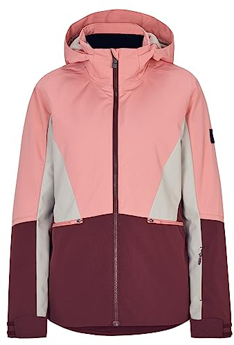 Ziener Damen TAIMI Ski-Jacke/Winter-Jacke | warm, atmungsaktiv, wasserdicht, pink vanilla stru, 40
