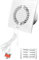 H&C VENT White 6 inch 150mm Extractor Fan with UK pull cord and switch│ Inline Exhaust Fan │For Kitchen Bathroom Shower Toilet Wall Ceiling Window Kit │ Silent Humidity centrifugal fume fan