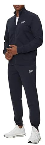 EA7 Emporio Armani Herren Trainingsanzug Core Identity aus Baumwolle 8NPV60PJVRZ 8033995836486 - XL, Armani Blau, XXXXL