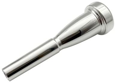 Missmore 3C 5C 7C Set Trumpet Mouthpiece Silver Plated - Professional Brass Instrument Accessory for Beginner, Intermediate & Advanced Players - Trumpet Mouthpiece Kit (Shape 3C)