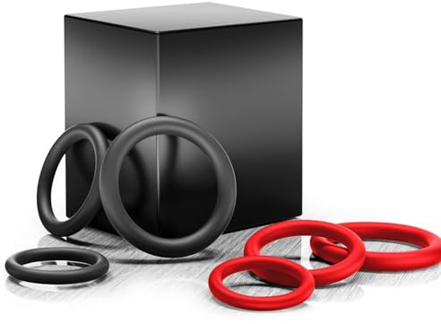 Sex Toys Silicone Cock Rings with 6 Different Sizes,Soft Stretchy Male Sex Toys, Adult Toys for Men and Couple