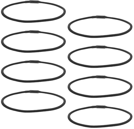 Hemobllo Elastici per Supporto Microfono Condensatore Neri in Gomma 8 Pezzi Antishock Antivibrazione Accessori per Studio di Registrazione