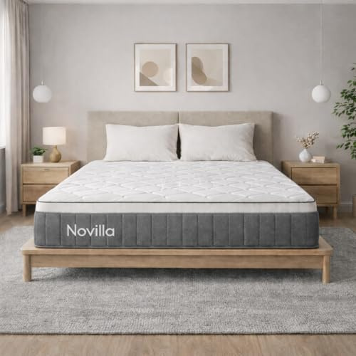 Novilla Materasso 90 x 200, H3 a 7 zone, doppia tecnologia di raffreddamento, materasso in schiuma fredda, altezza 25 cm, bordo stabile, comodo e traspirante, certificato Öko-Tex