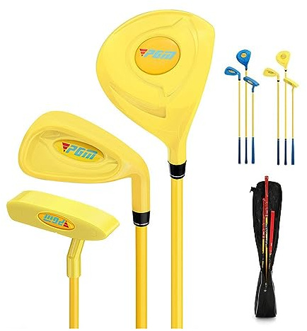Komplett junior golfklubbor set med golf trä järnputter för högerhänta barn pojkar flickor golf gunga träning golfupplevelse