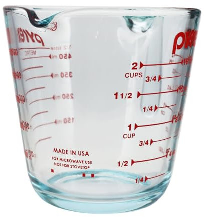 Pyrex 6001075 2 Cup Glass Measuring Cup - Made in USA