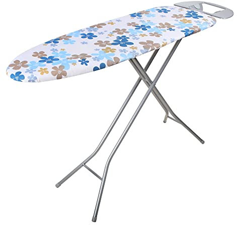 Orbegozo TP 1000, Tabla de planchar, fabricada en rejilla de acero, funda de algodón, maletín de felpa de 7 mm, medidas: 110 x 33 cm, espesor de la almohadilla 1 mm