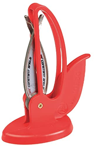 Warthog V-Sharp Curve Knife Sharpener, 325 Grit Diamond Hones, Red