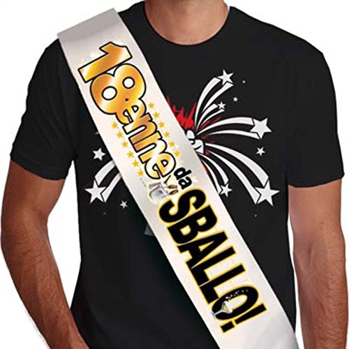 FASCIA 18 anni -18 ENNE da sballo - gadget idea regalo scherzoso compleanno
