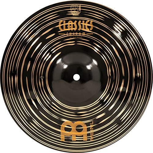 Meinl Cymbals Classics Custom Dark Plato Splash de 12 pulgadas (30,48cm) Platillos de Batería - Bronce B12, Acabado Oscuro (CC12DAS)