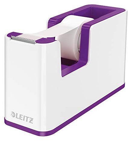 Leitz Duo Colour Klebeband-Tischabroller, weiß/violett, WOW