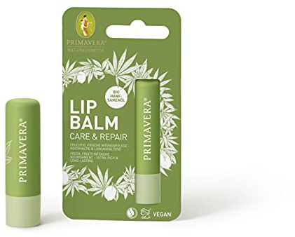 PRIMAVERA Lip Balm Care & Repair 4,6 g vegan - Naturkosmetik - pflegend, langanhaltend, reichhaltige Lippenpflege