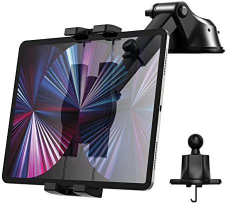 Oilcan Autohalterung 3 in 1 Tablet Halterung Saugnapf, KFZ Lüftung Armaturenbrett Windschutzscheibe Tablet Halter für iPad mini Air Pro, iPhone, Samsung Galaxy, Fire, 4-12.9 Handys und Tablets