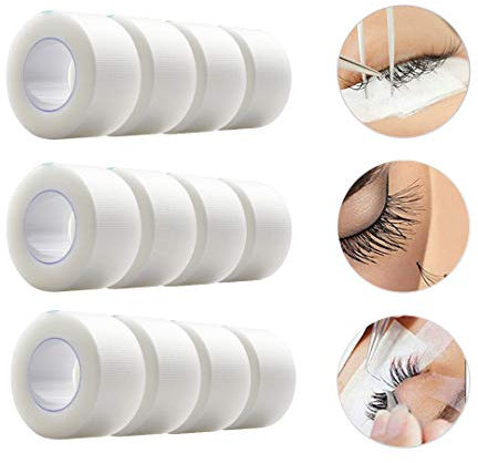 Medical Tape Sensitive Skin Tape Clear Surgical Tape Microporous First Aid Tape Confezione da 12 rotoli (Transparent)