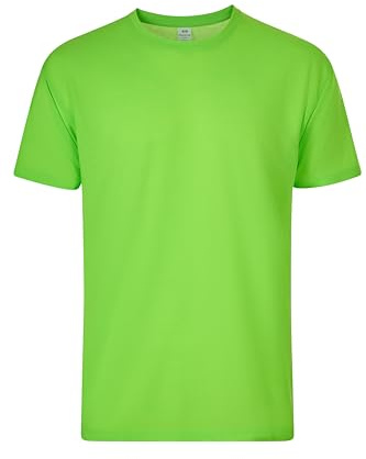 Mukua Derby T-shirt unisexe en polyester toucher coton, couleur citron fluo, taille XL, Vert citron fluo, XL