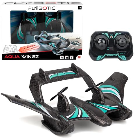 Bizak Aqua Wingz Avión RC con Luces LED, Despegue en Agua o Tierra, Espuma EPP Resistente, +10 años, (62004498)