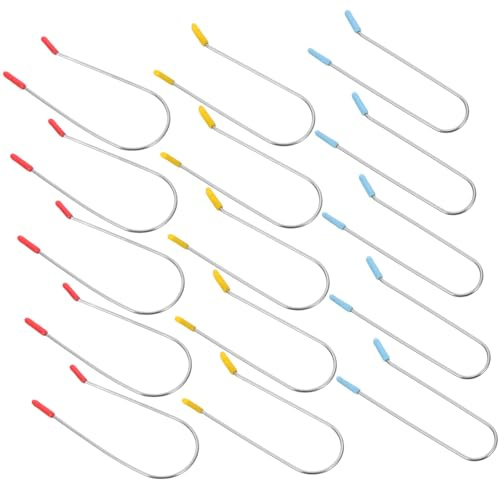 Hemobllo Pinces à Bigoudis Électriques Accessoires Simples et Élégants 24pcs pour Fixation de Cheveux Bouclés en Acier Inoxydable 304 pour Coiffure Maison DIY