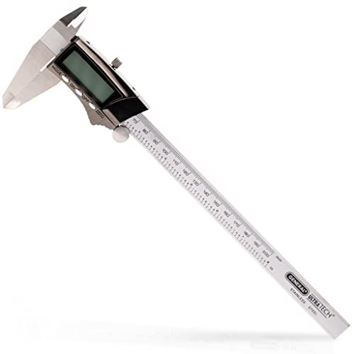 General Tools Digital Caliper 1478 - 8 Caliper Measuring Tool - Stainless Steel Ruler