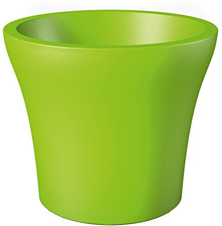 Scheurich No1 Style, Pflanzgefäß aus Kunststoff, Pure-Lime, 35 cm Durchmesser, 29,6 cm hoch, 16 l Vol.