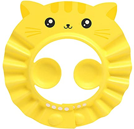 Cuffia da doccia per bambini, cappello da doccia, regolabile, visiera per vasca da bagno, shampoo per bambini, visiera per vasca da bagno, protegge gli occhi e le orecchie dei bambini.