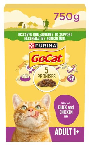 GO-CAT Chicken and Duck Dry Cat Food 750g