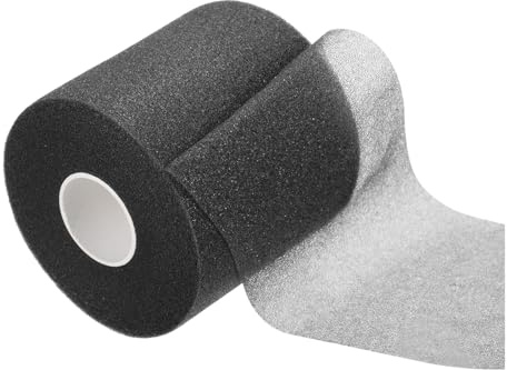 M METERXITY Badminton Grip Cushion Wrap - PE Tennis Badminton Racket Grip Tape Anti Slip Backing Film, Apply to Ball Racket Sports Training (30 Yard, Black)