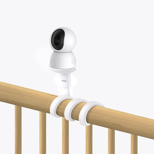 Soporte de Monitor para bebés KAWA, Compatible con cámaras para bebés de 1/4 Agujeros roscados, Soporte Universal de Monitor para bebés, Flexible y Ajustable, Solo Soporte, excluyendo la Cámara