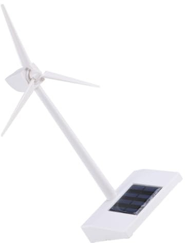 BESTonZON Modèle De Turbine Éolienne Solaire Éducative Abs Blanc pour Comprendre Énergie Renouvelable