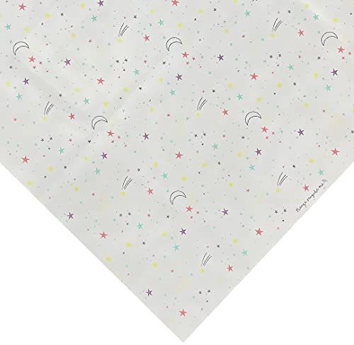 Totely Stars & Moons Table Cover Pack of 1-180cm Recyclable Paper Tablecloths for Parties, Events and Birthdays