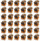 WeddHuis 36 Mini Pinces à Cheveux, Petites Pinces Cheveux, Clips à Griffes, Antidérapants, pour Design, Enfants et Adultes (1 cm) (Marron)