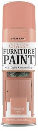 Classic Signature 3 x Chalk Finish Oriental Pink Paint 400ml - Aerosol Furniture Spray Paint Smooth Touch Matt FinishHome and Office by Swiss Signature, 400 ml (Pack of 3)
